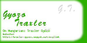gyozo traxler business card